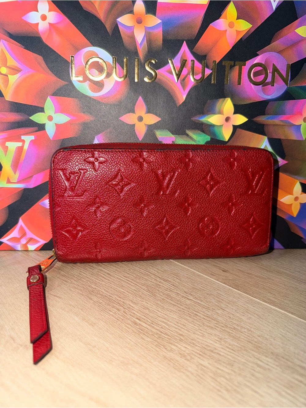 Louis Vuitton Cherry Empriente Monogram Zippie Wallet
